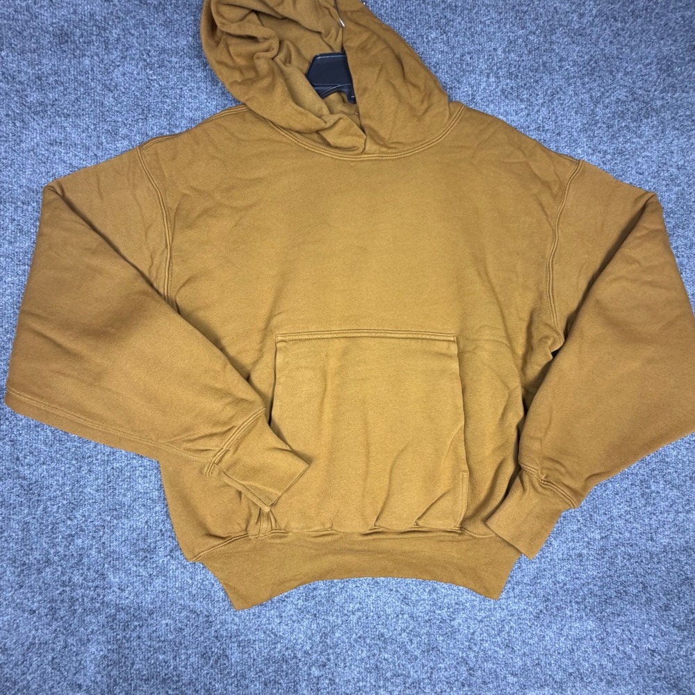 Yeezy Gap‎ Double Layer Hoodie Light Brown Mustard 701377-07 Small S P SP21